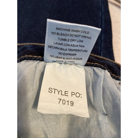 Vivi Vito Women's Stretch Denim Jeans Size 11 High Rise Straight Leg Open Knee - Picture 9 of 12